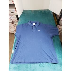 Lacoste Polo Shirt Size 3XL XXXL Mens Blue Short Sleeve Golf Preppy Logo